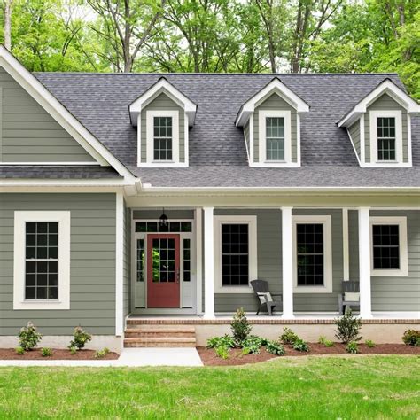 sage green exterior color schemes